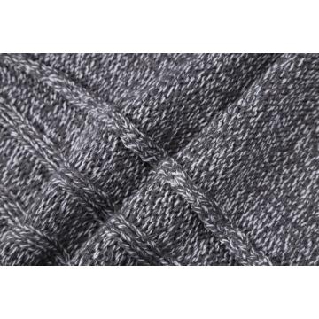Men's Knitted Cable AB Yarnt Shawl Collar Pullover