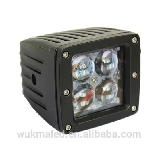 4D lens 16W LED work light Squre LED Headlight Off Road led pods light