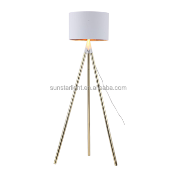 Fabric Lamp Shade Tripod Hotel Guest Room Floor Light