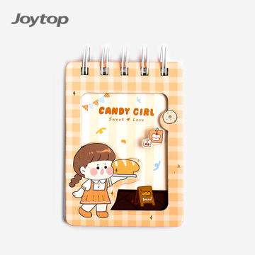 Wholesale C7 Candy Girl Kawaii Joytop 4752 Metal Wire Spiral Notebook