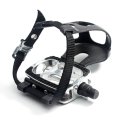 Bike Pedals with Toe Clip and Strap Aluminum