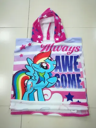 Cute Baby Kids Hooded Microfiber Bath Towels