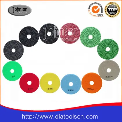 100mm diamond wet polishing pad: polishing pad