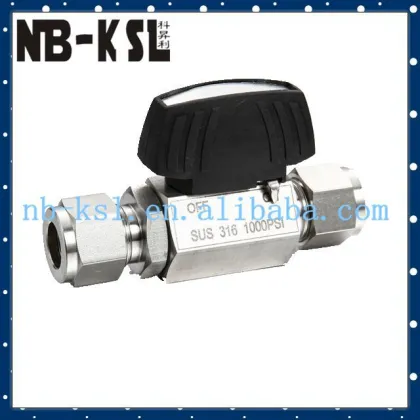 swagelok style middle and low pressure ball valve