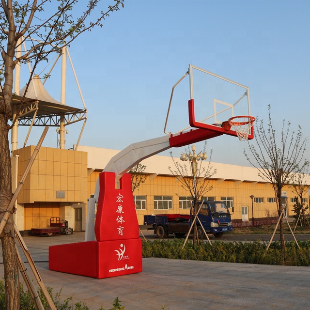 FIBA Approved Electric Portable Basketball Hoop Stand