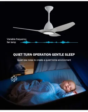 Nordic Contemporary Finished ABS ceiling fan