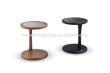 2016 Hot selling Small cute high quality wood tea table with glass