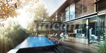 Modern Prefabrik Yeşil Bina