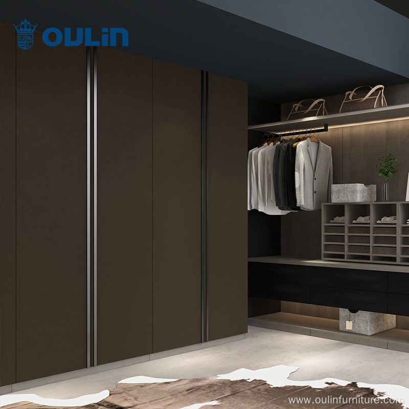 hot selling modern black door wardrobes bedroom closet