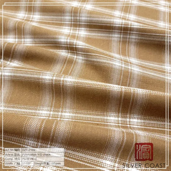 Poly cotton yarn dyed check