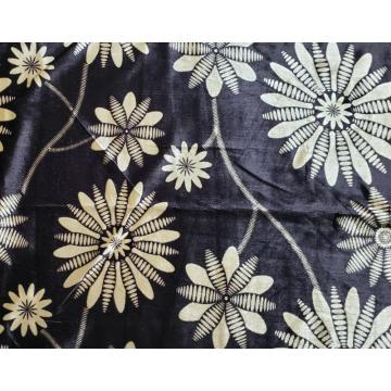 100%Polyester Printed Velvet for Sofa Fabric Warp Knitting