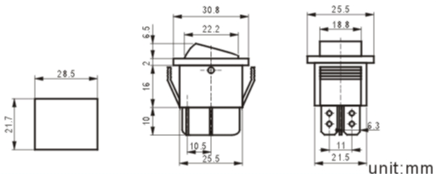 IRS-201-1A-1 rocker switch