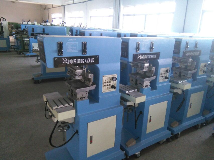 two color ink well pad printing machine