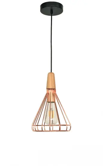 Rose Gold personalized single head small pendant lamp