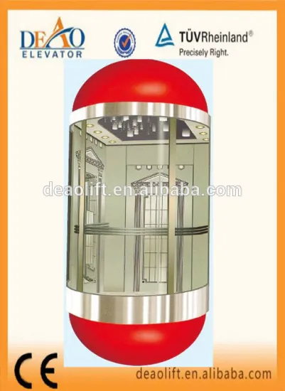 Luxury Glass Elevator Glass Lifting Equipment