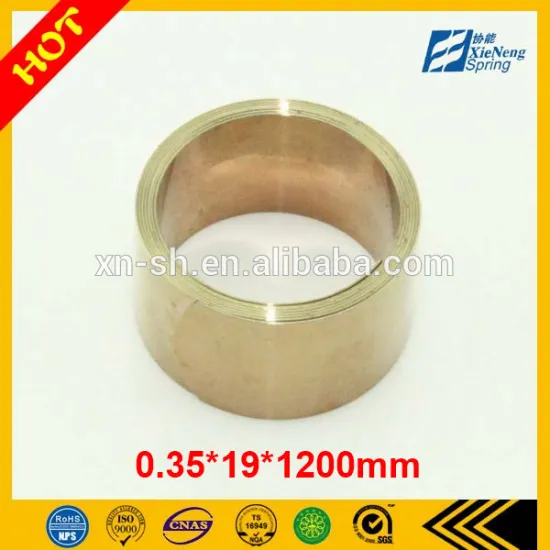 rolled stainless constant force spring