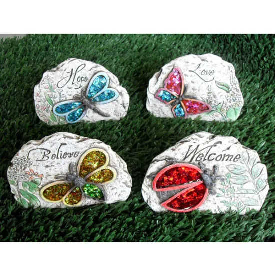 small irregularity size butterfly and beetle garden stepping stones