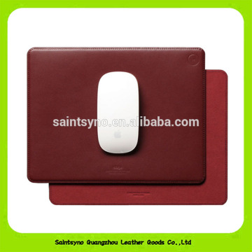 Personalized high quality pu leather laptop mouse pad 16026