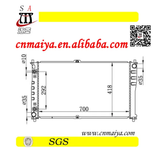 auto radiator fit for CARNIVAL 2.9CRDi D for OEM no:0K554-15-200