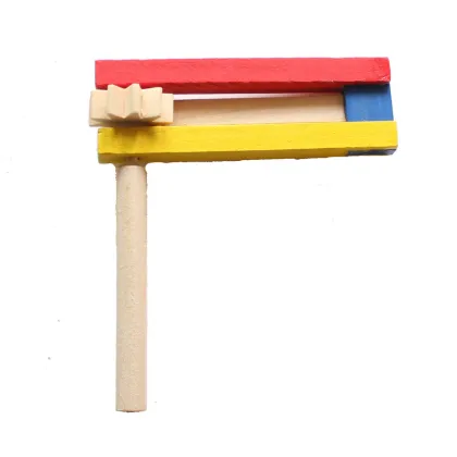 Traditional Wooden Spinning Rattle and Matraca Toy: A Classic Noise Maker for Games