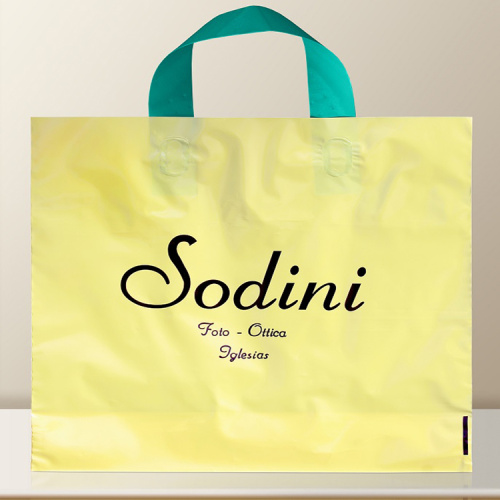 Custom Loop Handle Plastic Shopping Bag