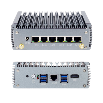 PC Intel Celeron J6412 с шестью локальной сети One Com и 4 USB Mini Computer