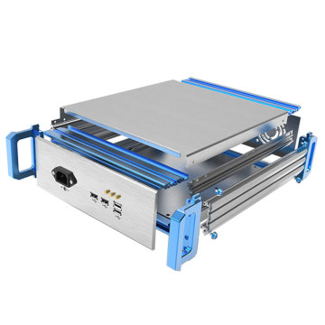 Custom YONGGU D01 269*2Umm CNC Machine with Striped Cooling Shell and Aluminum Chassis