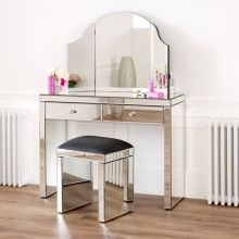 Ensemble de miroir de vanité de tiroir en miroir vénitien 2