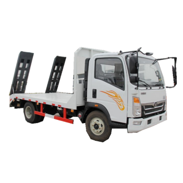 Howo 129hp Tow Wrecker Truck 4x2 รถบรรทุกที่ติดตั้งรถกู้คืน 5 ตันหนึ่งพ่วงสองคันกู้ภัยถนนเรือลากจูงเรือลากจูง