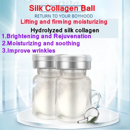 Natural Silk Protein and Collagen Serum for Anti-Aging and Wrinkle Removal