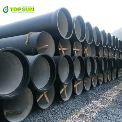 Topsun hot sale centrifugal black ductile iron pipe DCI K9