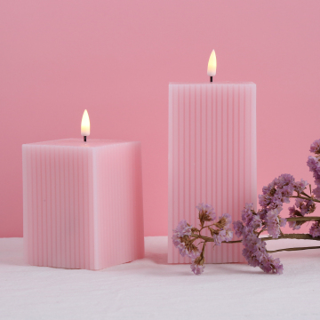 operated home decoration Wedding square led wax candle
