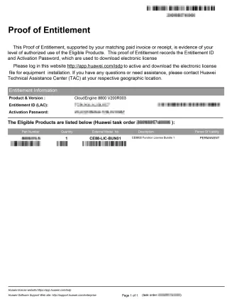 TRILL License for CE12800 IDC Switch - Ready for Sale V100R001C00