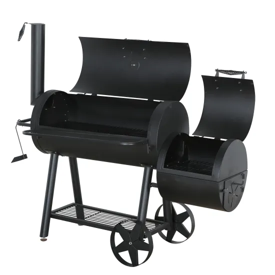 charcoal barbecue grill with high temperature painting  outdoor smoker grill