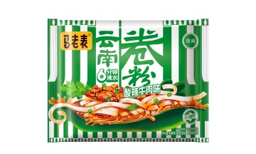 Spicy Sour Beef Flavor Rice Noodles Rolls