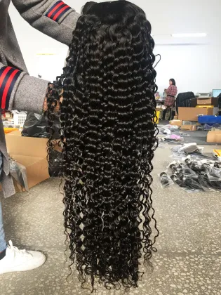 Unprocessed Vietnamese Raw Hair Wigs Human Hair Lace Front Vietnamese Super Double Drawn Vietnamese Hair Lace Frontal Wig
