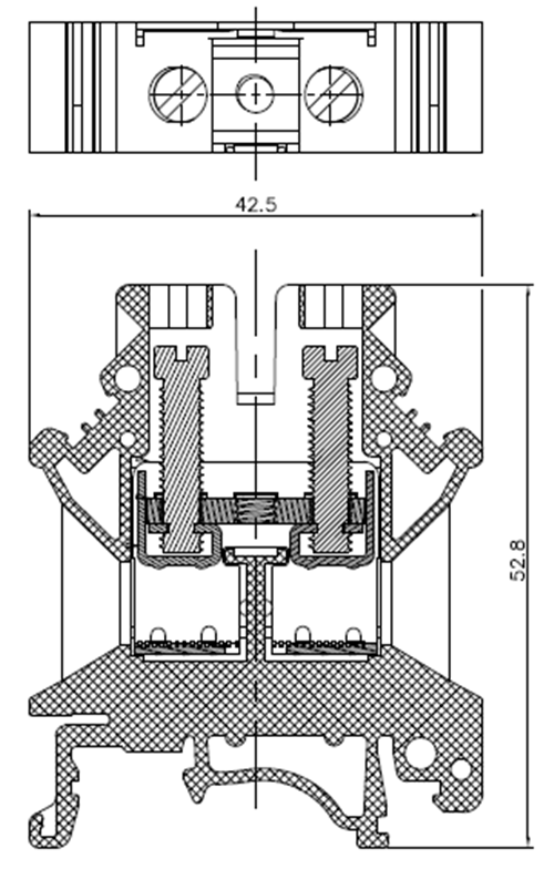 din rail terminal block labels