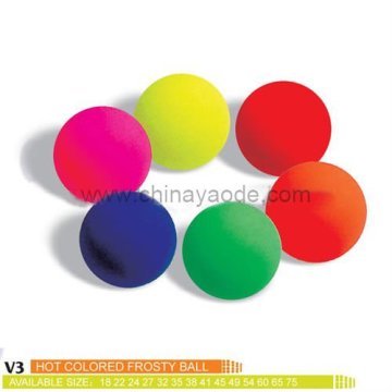hot colored frosty bouncing ball