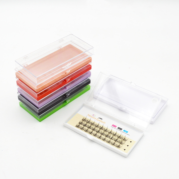 Customizable 3D Red Clear Plastic Eyelash Box - Empty False Lashes Packaging Containers