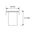 LEDER Einfarbige 7W LED Bodeneinbauleuchte