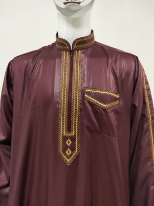 Muslim Thobe for Men with Long Sleeves