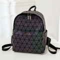 Travel Backpack Geometric laser cut luminous women bag big capacity travel school bag for teenage girls Factory