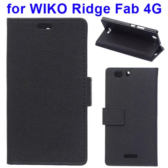 Karst Texture Wallet Style Flip Cover for WIKO Ridge Fab 4G Leather Case