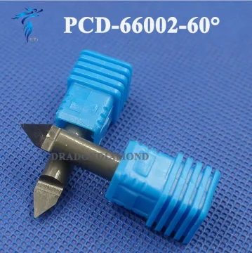 Diamond Marble stone tools 60degree PCD cnc router engraving bits for Grantie