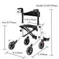 Rollator walker elderly Thansit Chair and 4 Lightweight Quality Rollator Factory