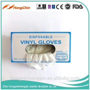 single used gloves vinyl cleaning for skin protected