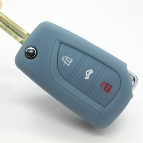 Classic Toyota 3 buttons silicone key cover