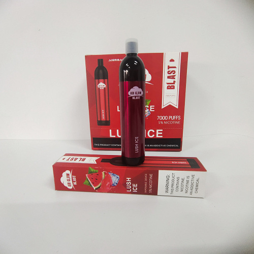 E-Cigarette Vape 16.0ml 7000 Puffs Air Glow Blast