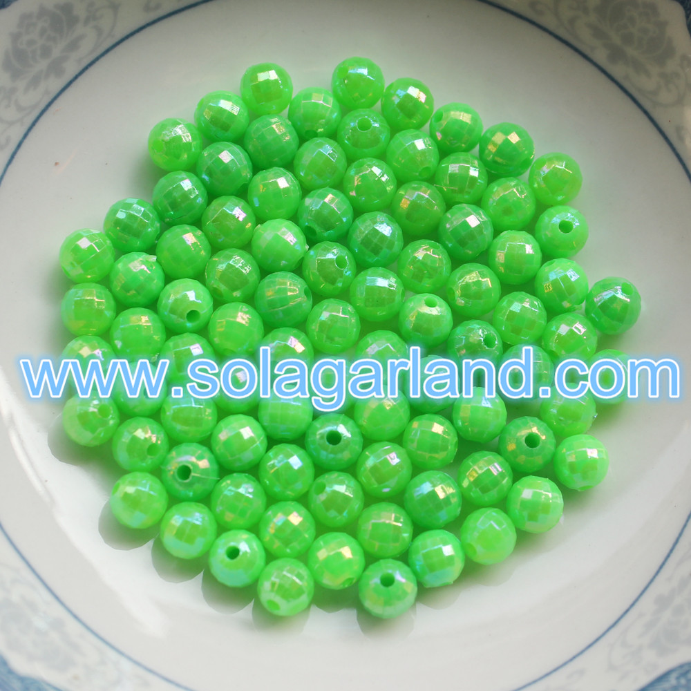 6MM Round Plastic Chunky Beads