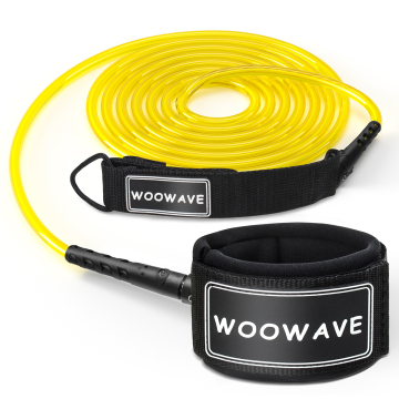 Factory Price Straight Surfboard Leash with Double Stainless Steel Swivels TPU Leash for Bodyboard